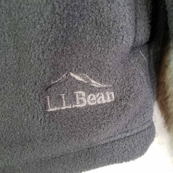 LL Bean Fleece Jacket Women’s Medium M Black Full Zip Long Sleeve Fuzzy Pockets - Picture 5 of 9